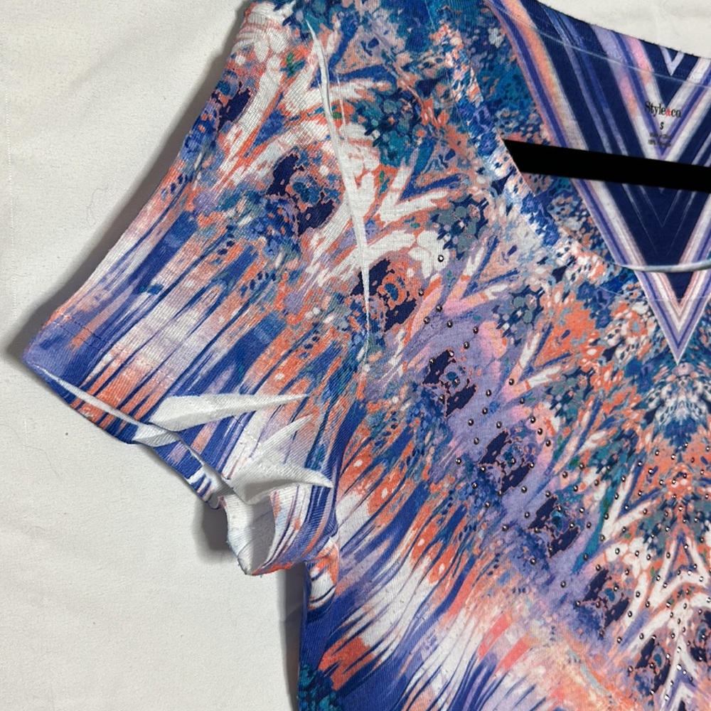 Like New Abstract Print Tee - Picture 6 of 6